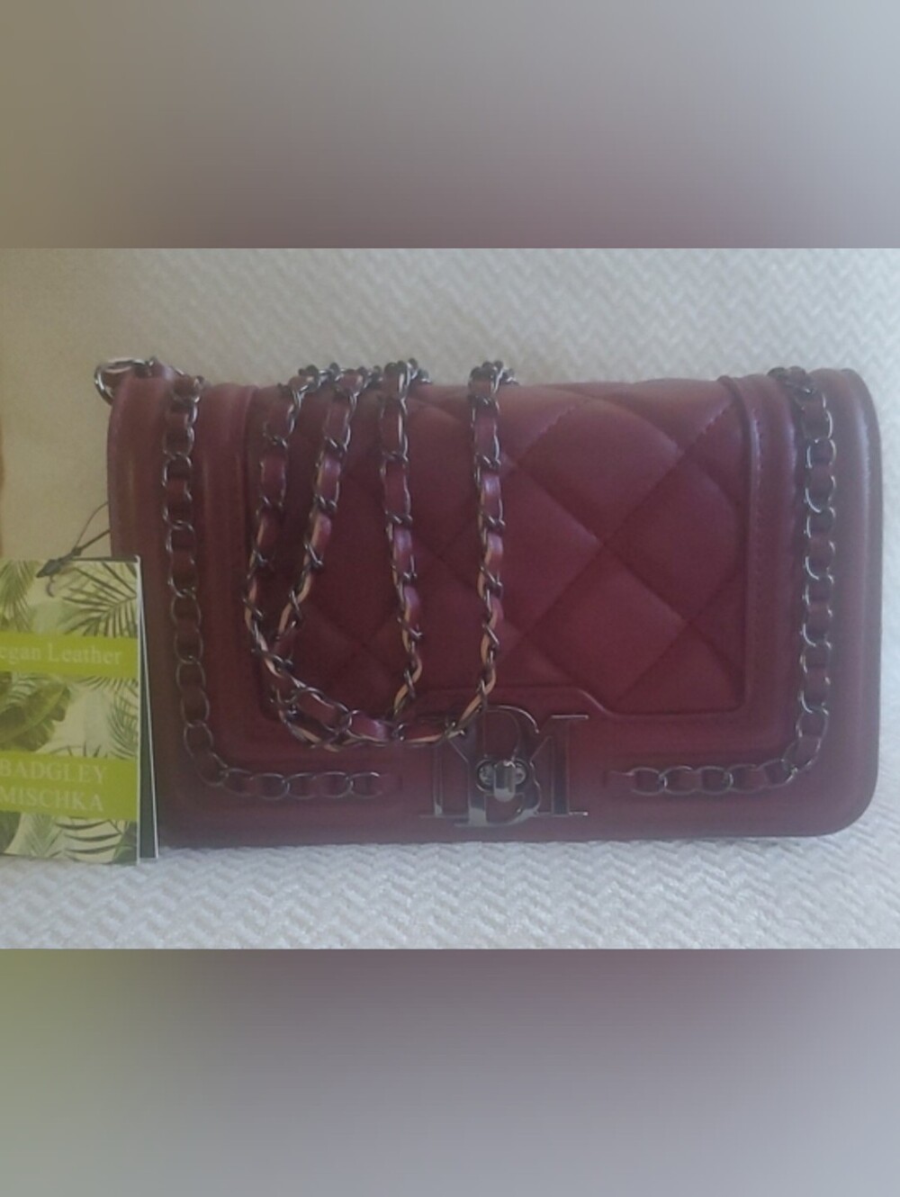 Badgley Mischka Diamond Quilted Crossbody Bag